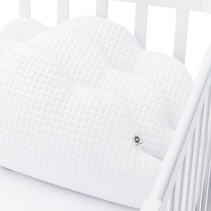 Набор бортиков на кроватку Happy Baby, белый, 3 шт.